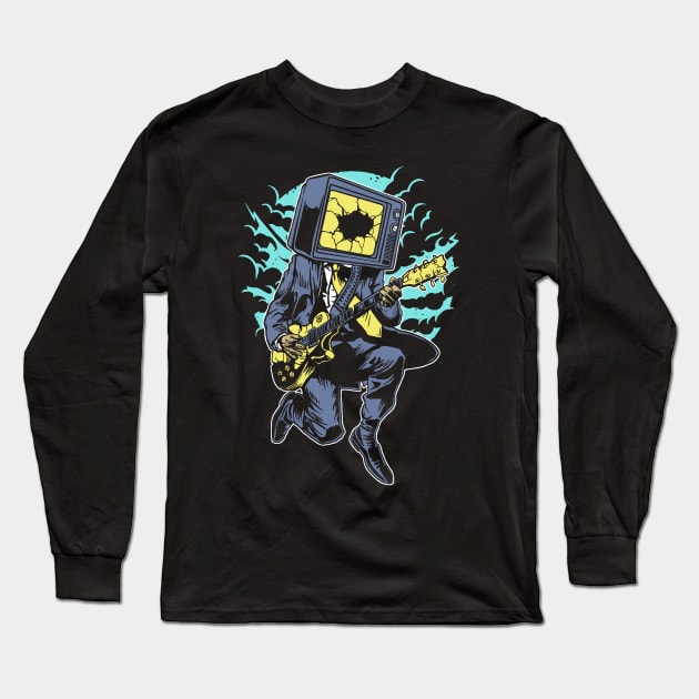 Death Rock Long Sleeve T-Shirt by drewbacca